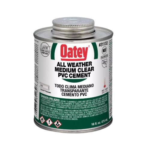 ALL WEATHER CLEAR PVC CEMENT