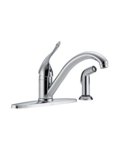 DELTA SINGLE HANDLE FAUCET W/SPRAY CHROME